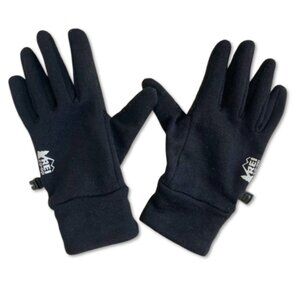 REI Black Polartec Fleece Winter Gloves